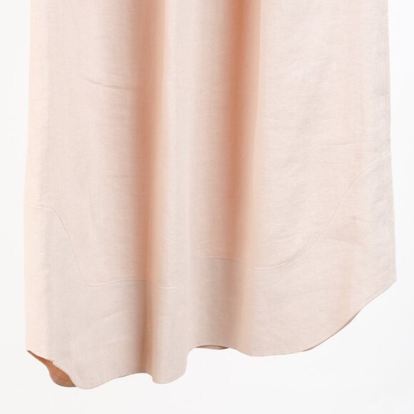 Chloe SS18 Biscuit Pink Embroidered Linen Mini Dress - Picture 6 of 11